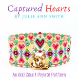 CAPTURED HEARTS Bracelet Pattern