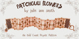 PATCHOULI FLOWERS Odd Count Peyote Bracelet