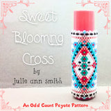 SWEET BLOOMING CROSS Lip Balm Cover Pattern