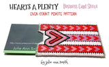 HEARTS A PLENTY Business Card Sleeve Pattern