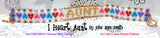 I HEART AUNT Skinny Mini Bracelet Pattern