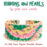 RIBBONS and PEARLS Bracelet Pattern