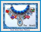 SEA JEWELS Brick Stitch Charms Pattern