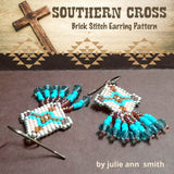 SOUTHERN CROSS Brick Stitch Earring Pattern