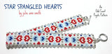 STAR SPANGLED HEARTS Skinny Mini Bracelet Pattern