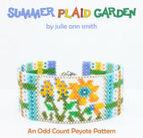 SUMMER PLAID GARDEN Bracelet Pattern
