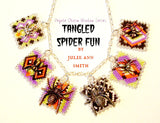 TANGLED SPIDER FUN Peyote Charm Windows Pattern