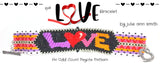 THE LOVE BRACELET Bracelet Pattern