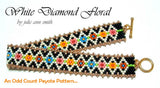 WHITE DIAMOND FLORAL Skinny Mini Bracelet Pattern