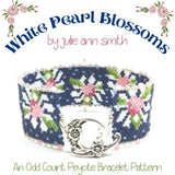 WHITE PEARL BLOSSOMS Bracelet Pattern