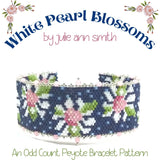WHITE PEARL BLOSSOMS Bracelet Pattern